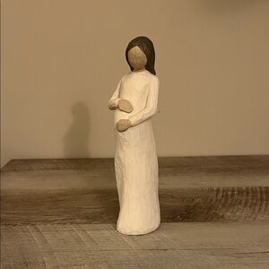 Willow Tree Mother-to-Be Sculpture - Cream and Brown